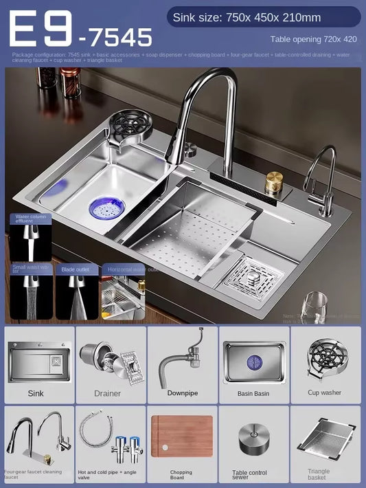 Nano 304 Stainless Steel Sink Waterfall