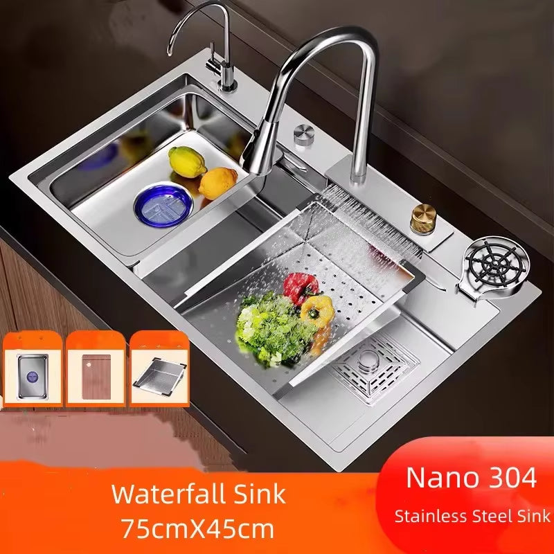 Nano 304 Stainless Steel Sink Waterfall