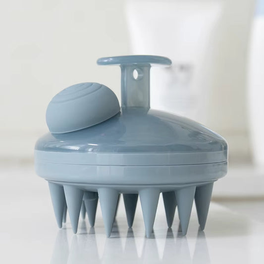 Silicone Scalp Massager Brush with Built-in Shampoo Dispenser – Hair Scrubber & Scalp Exfoliator