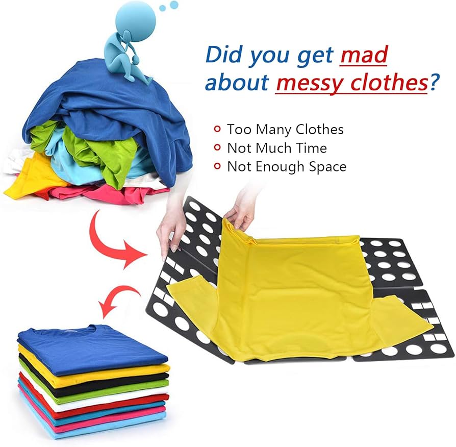 Essential Clothes Folder – Quick Folding Board for Adults and Kids