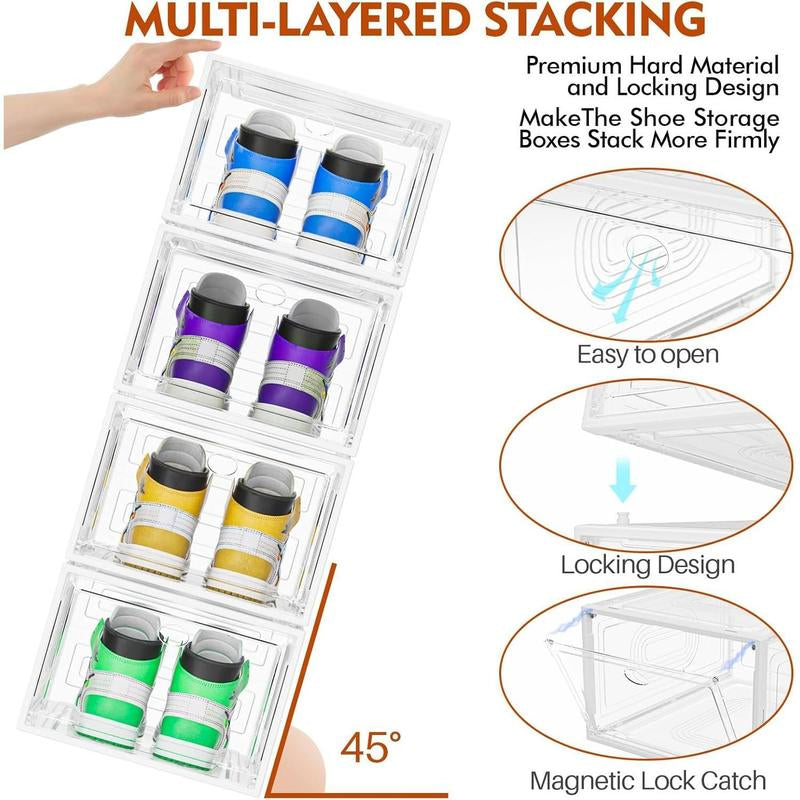 Stackable Shoe Display Organisers – Sleek Storage for Sneakers and Everyday Footwear