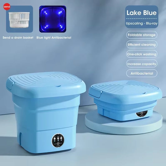 Folding Mini Washing Machine Clean Bucket for Clothes Socks Underwear Cleaning Washer Portable Small Home Travel Washing Machine